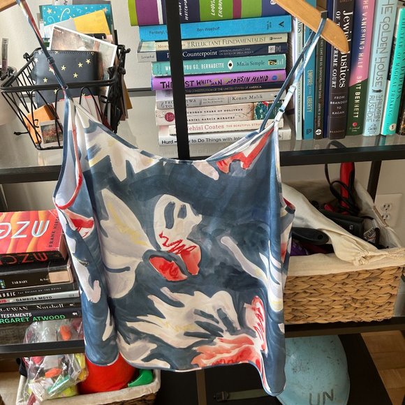 Aritzia Babaton Everly Camisole and Slip Skirt Set in SMOKEY BLUE/FRESCO PNK - Picture 3 of 5